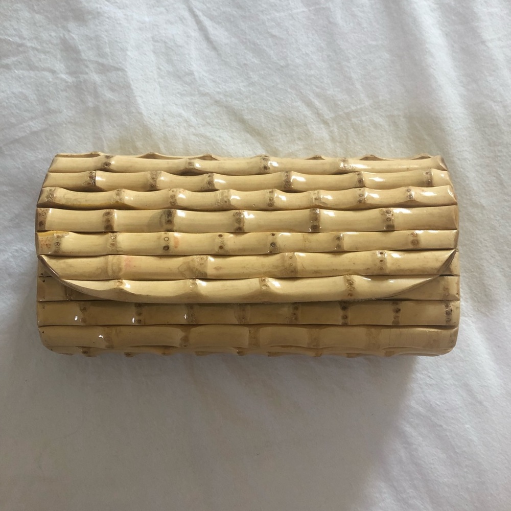 Heidi klein bamboo clutch